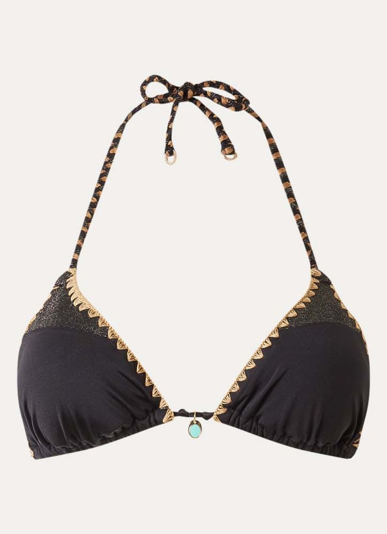 Banana Moon Dames Bosco Nazca triangel bikinitop met uitneembare vulling in de kleur Zwart, maat: M