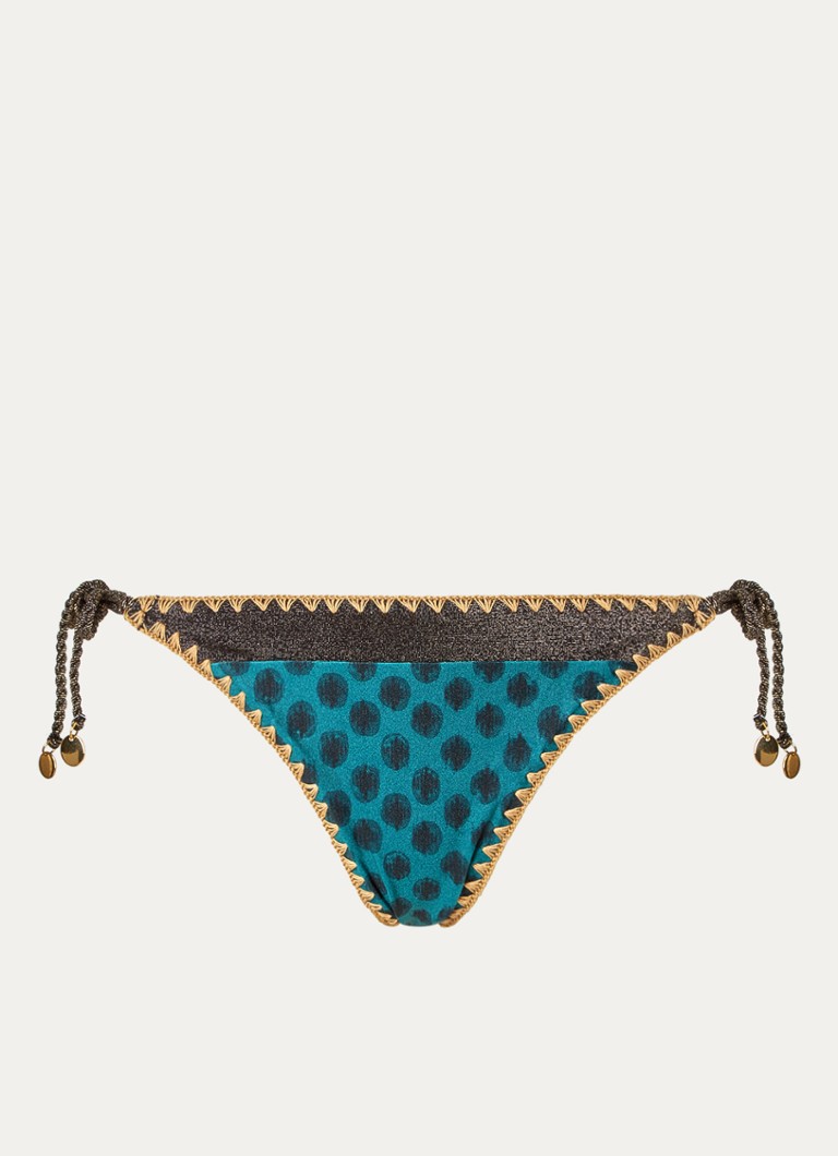 Banana Moon Dames Blika bikinislip met lurex in de kleur Zeegroen, maat: XL