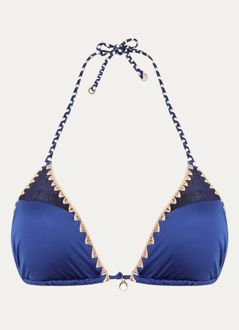 Banana Moon Dames Bosco Nazca triangel bikinitop met uitneembare vulling in de kleur Donkerblauw, maat: S