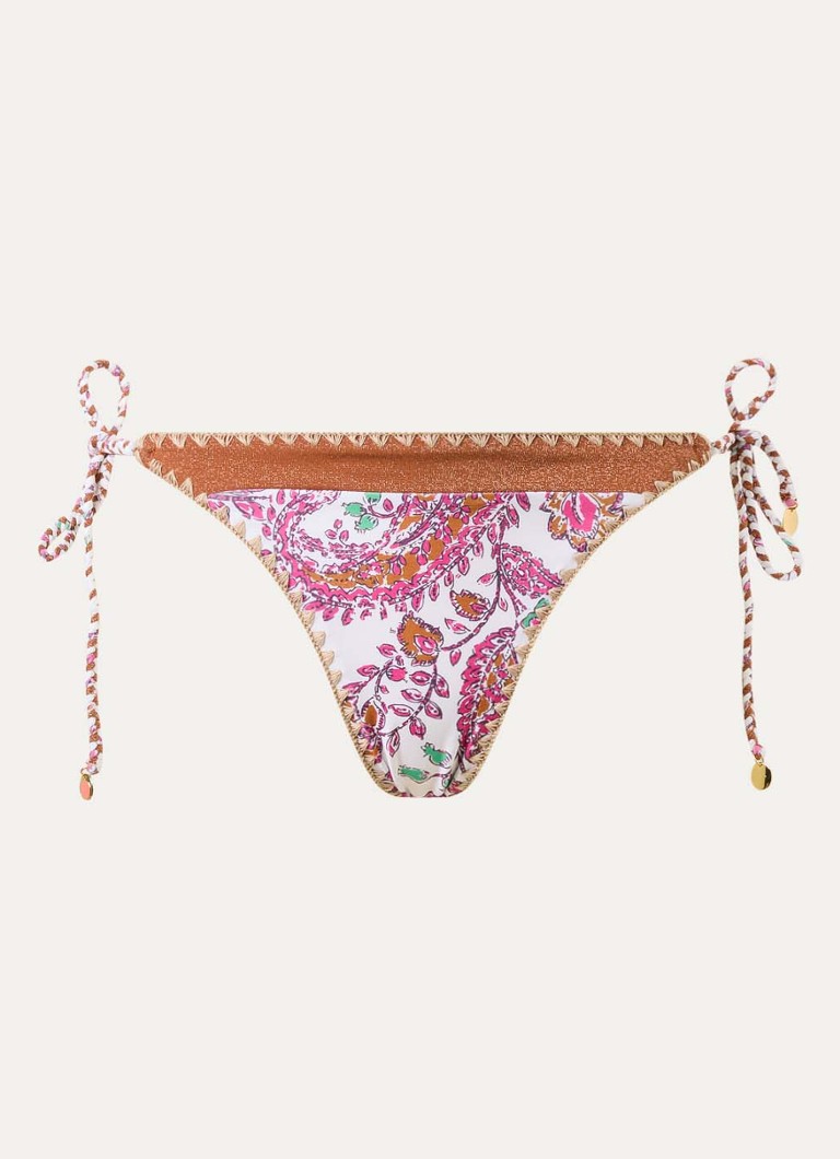 Banana Moon Dames Blika bikinislip met print in de kleur Roze, maat: S