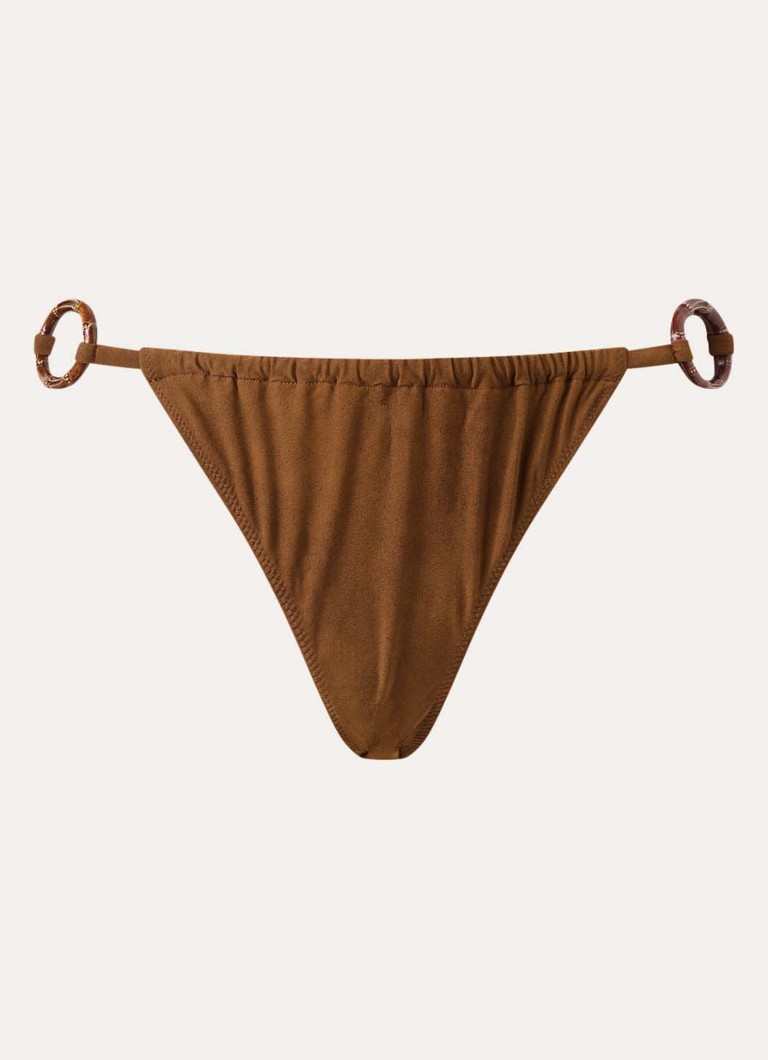 Banana Moon Dames Zania bikinislip in de kleur Cognac, maat: L