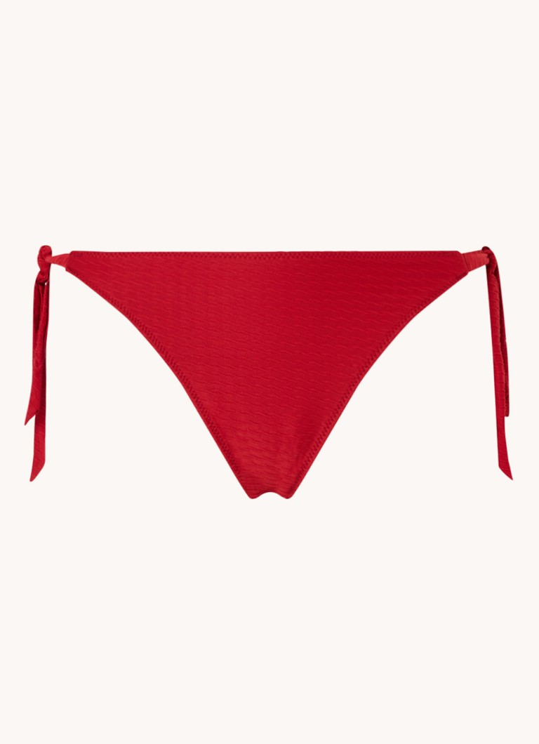 Banana Moon Dames Romeo Dasia bikinislip met structuur in de kleur Steenrood, maat: XXL