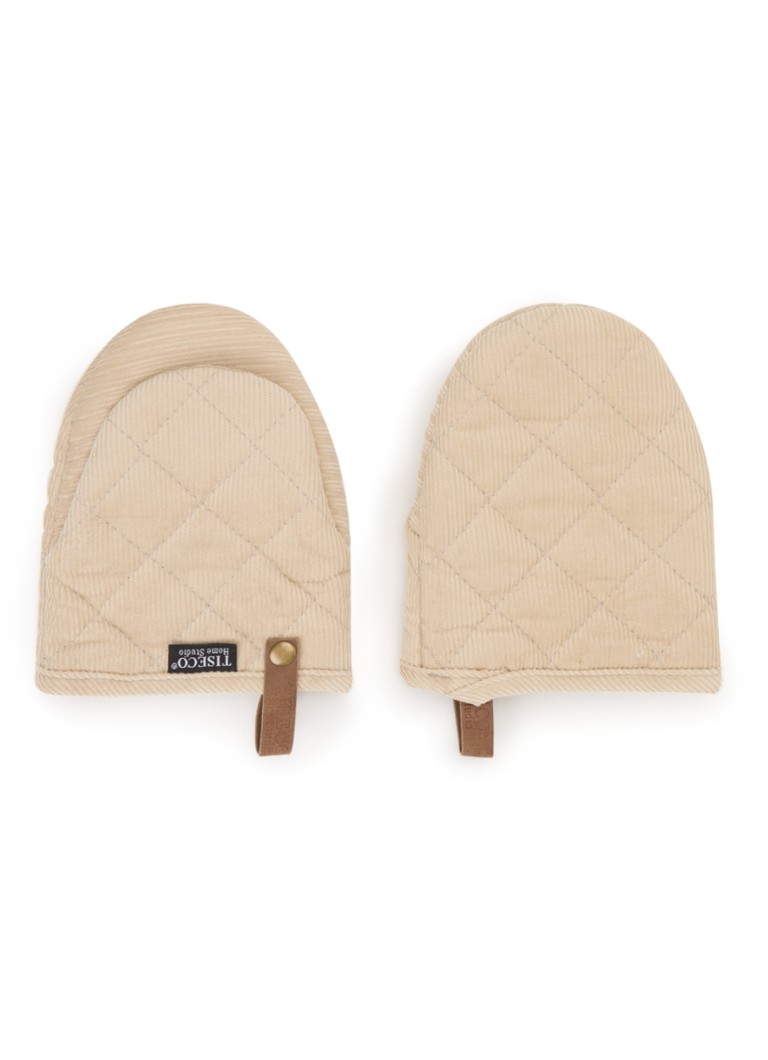 Tiseco Velmar ovenwant set van 2 Beige - Deal