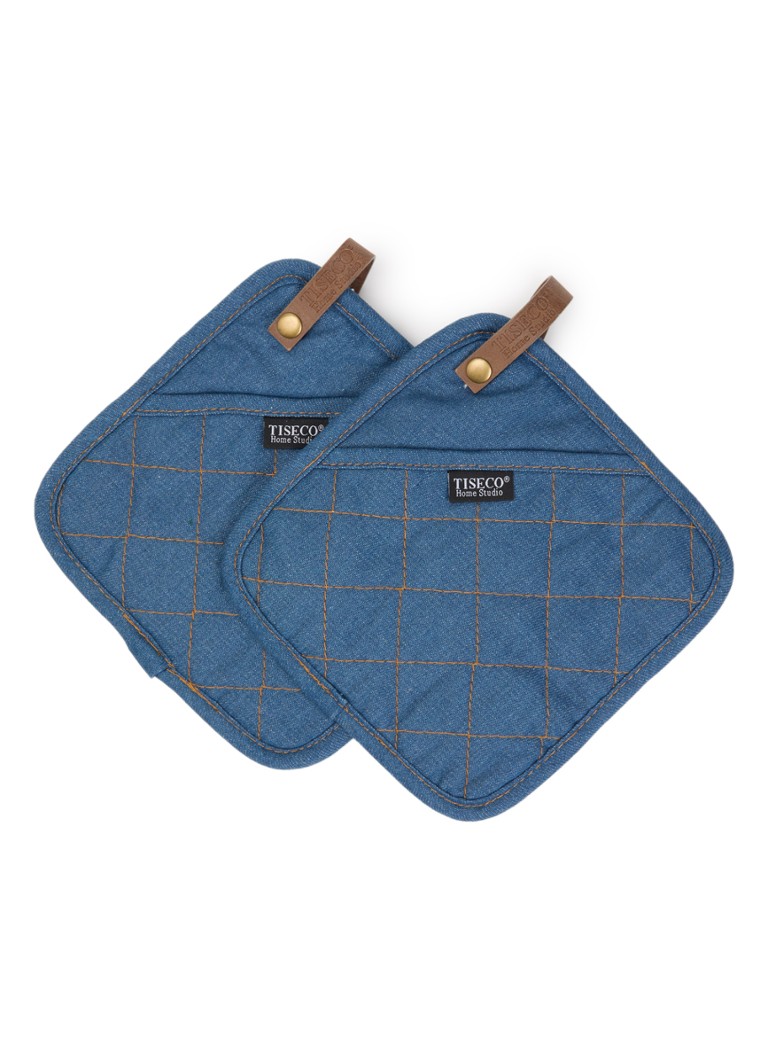 Tiseco Indigo pannenlap set van 2 Indigo - Deal