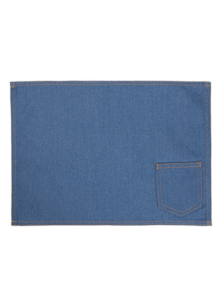 Tiseco Indigo placemat 33 x 45 cm Blauw - Deal