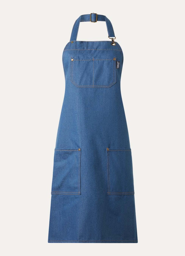 Tiseco Indigo keukenschort Staalblauw - Deal