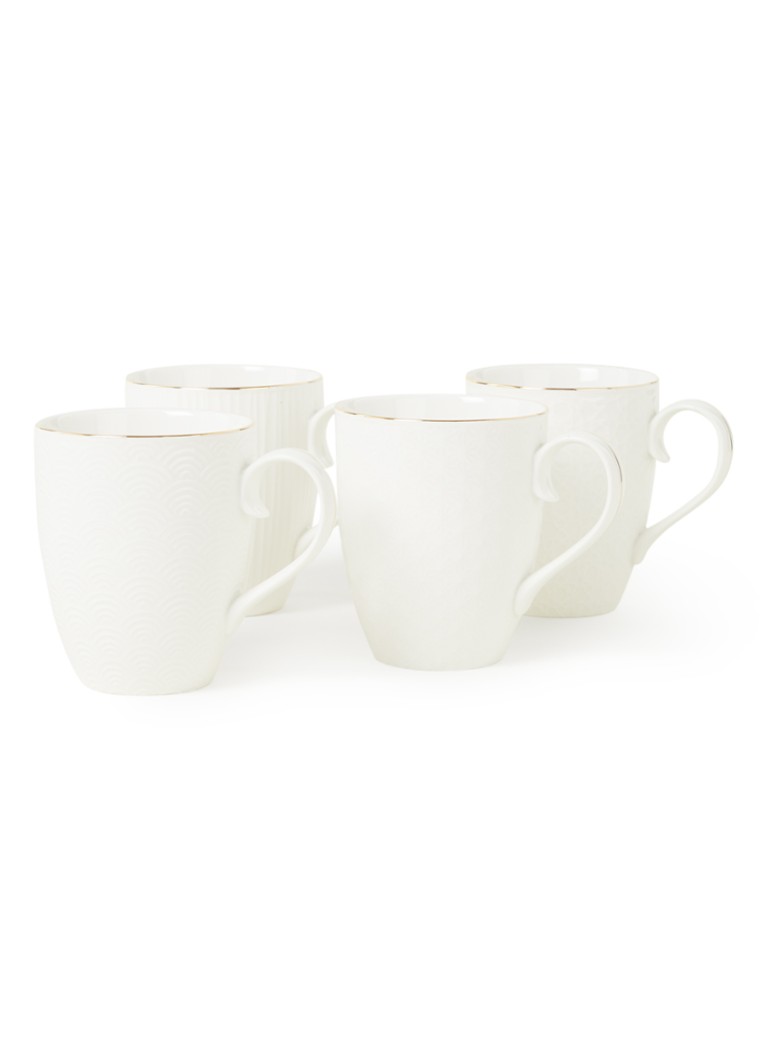 Tokyo Design Studio Nippon White mok 38 cl set van 4 Wit - Deal
