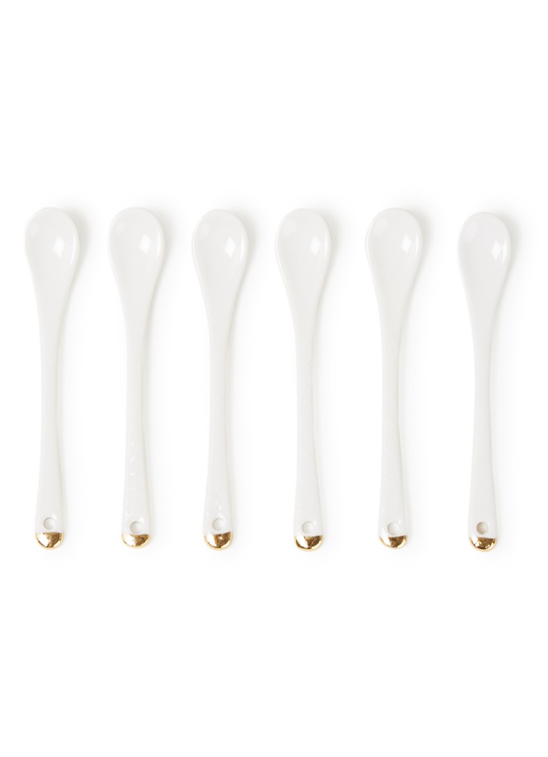 Tokyo Design Studio Nippon White koffie- en theelepel set van 6 Wit - Deal