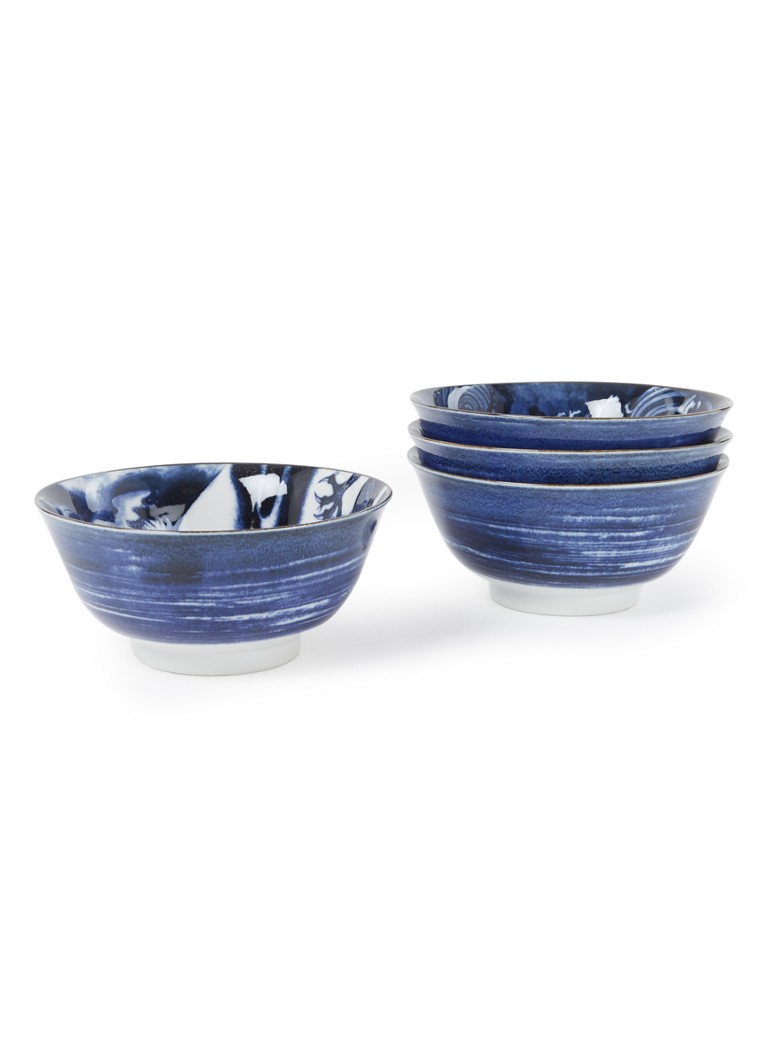 Tokyo Design Studio Tayo kom 14,8 cm set van 4 Blauw - Deal