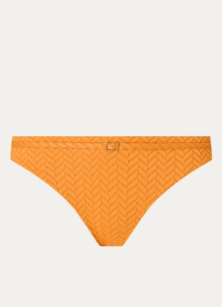 Cyell Dames Bikinislip met gespdetail in de kleur Geel, maat: 44