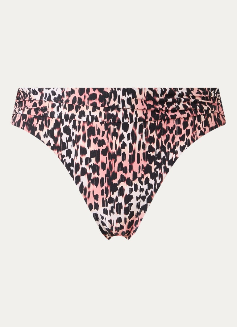 Cyell Dames Bikinislip met panterprint in de kleur Zwart, maat: 44