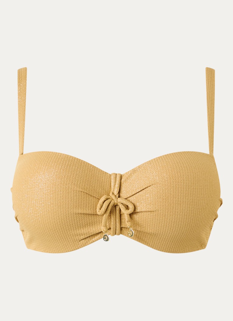 Cyell Dames Golden Hour voorgevormde bikintop met beugel in de kleur Mosterd, maat: D38