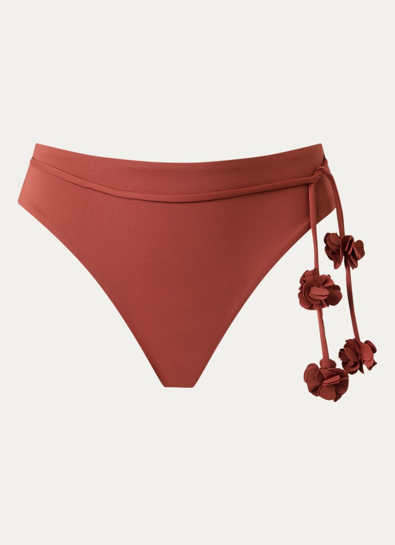 Cyell Dames Henna Vibes bikinislip in de kleur Kastanjebruin, maat: 44