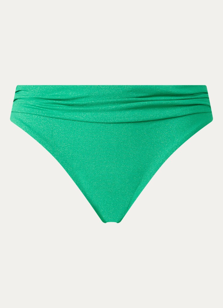 Cyell Dames Bikinislip met lurex in de kleur Groen, maat: 40