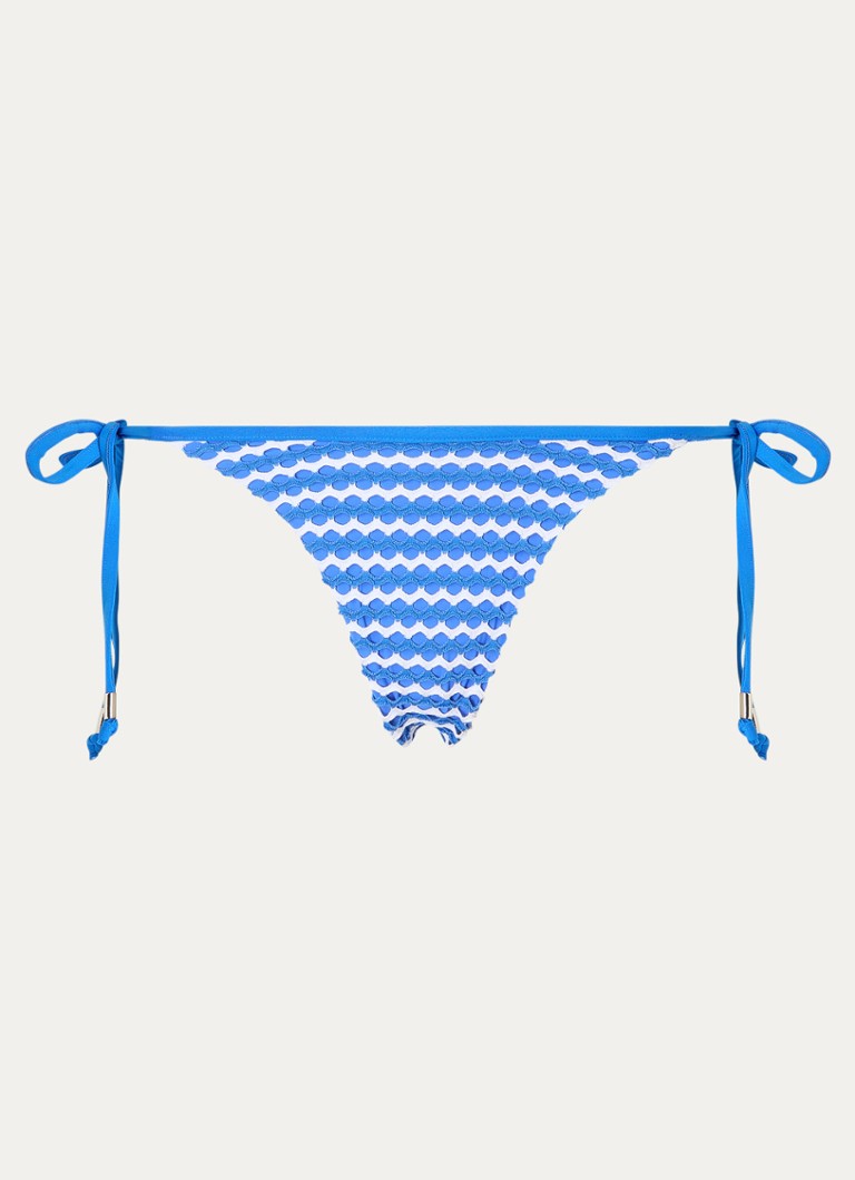Seafolly Dames Mesh Effect brazilian bikinislip met structuur in de kleur Donkerblauw, maat: 42