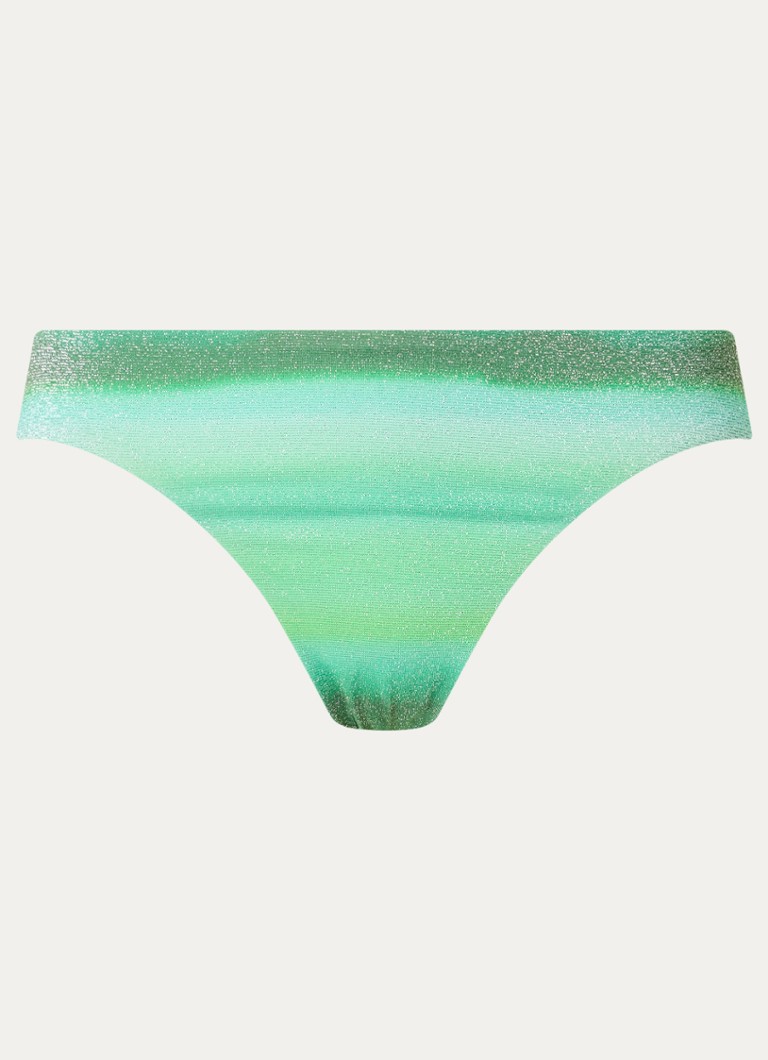 Seafolly Dames Spectrum hipster bikinislip met lurex in de kleur Groen, maat: 40