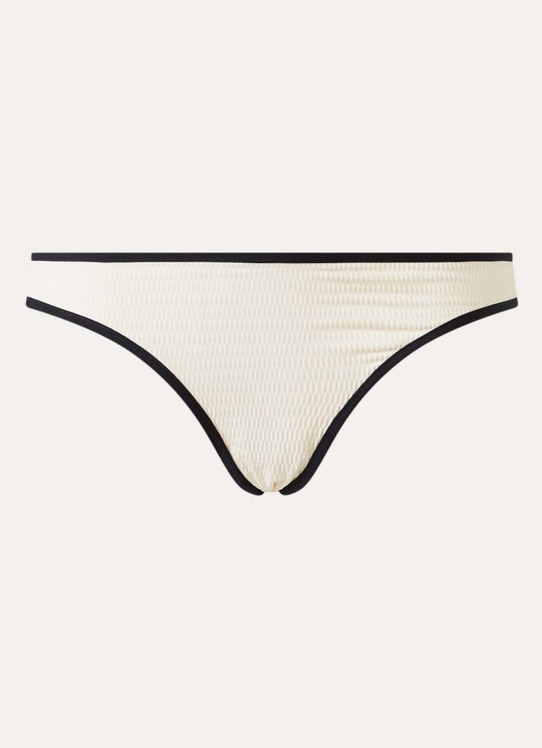 Seafolly Dames Bikinislip met ribstructuur in de kleur Gebroken wit, maat: 42