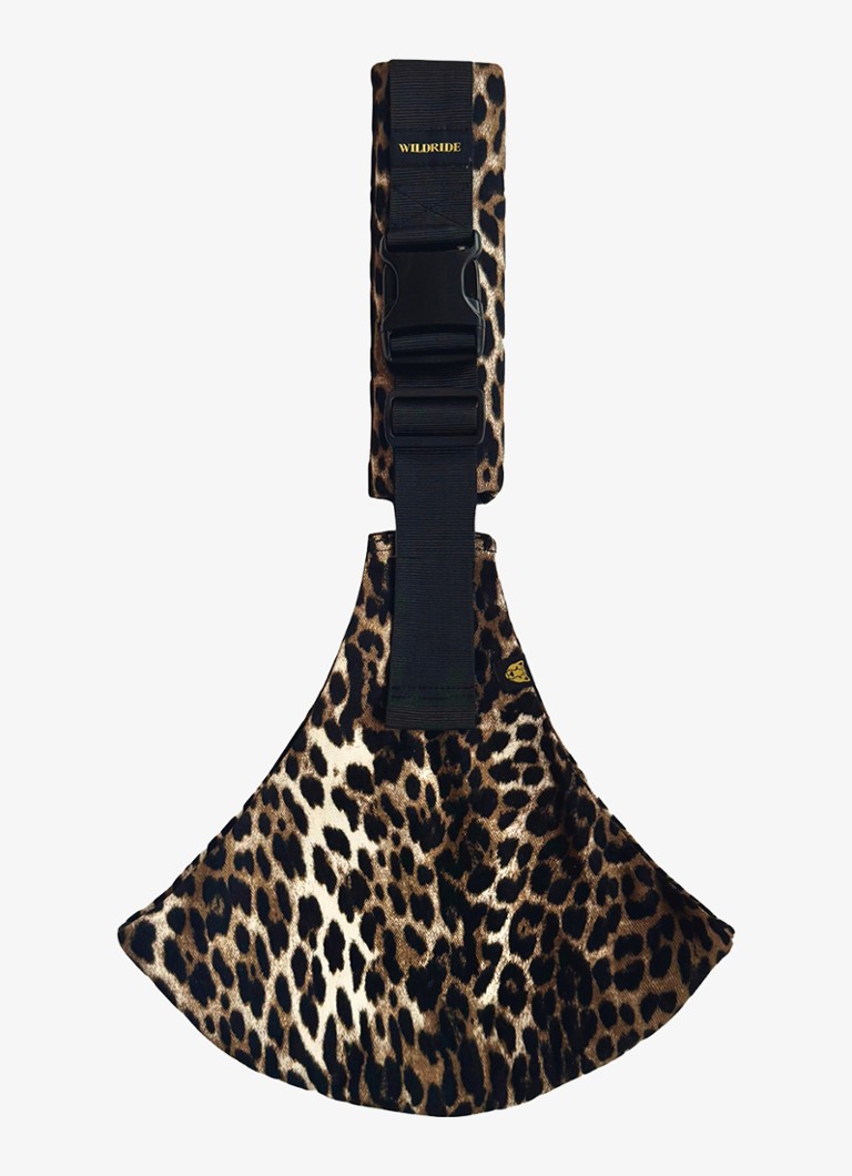 Wildride Jongens Carrier peuterdraagzak met luipaardprint in de kleur Bruin, maat: ONE SIZE