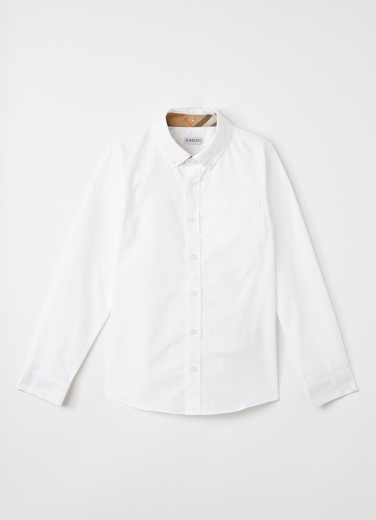 Burberry Jongens Owen overhemd met borstzak in de kleur Wit, maat: 140