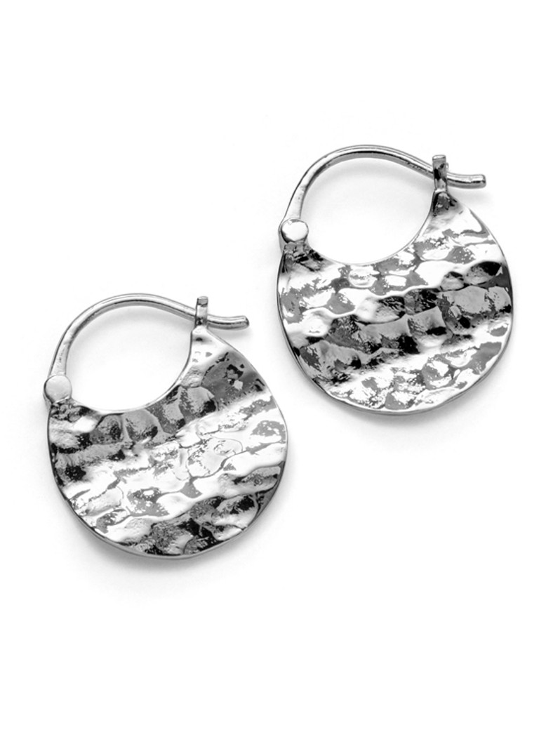 Pernille Corydon Dames Small Halo oorhangers in de kleur Zilver, maat: Small