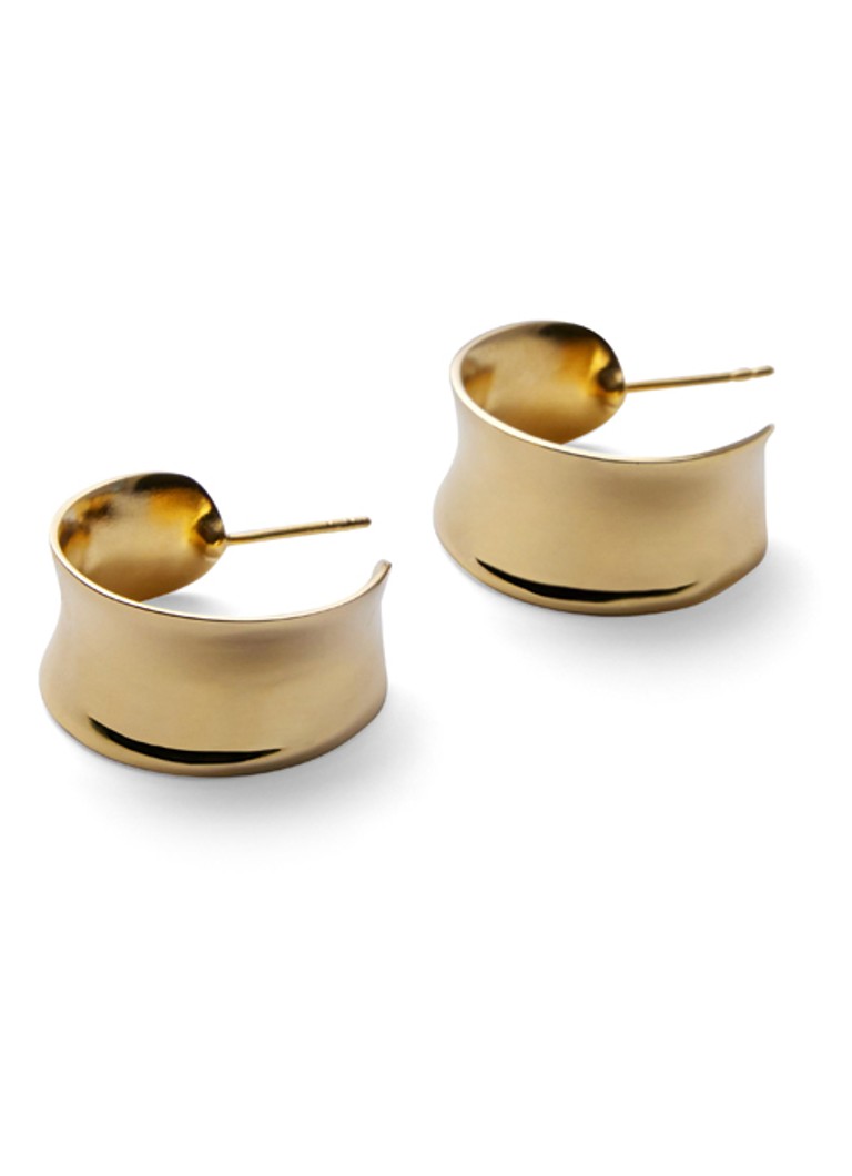Pernille Corydon Dames Large Reflection oorringen verguld in de kleur Goud, maat: one size