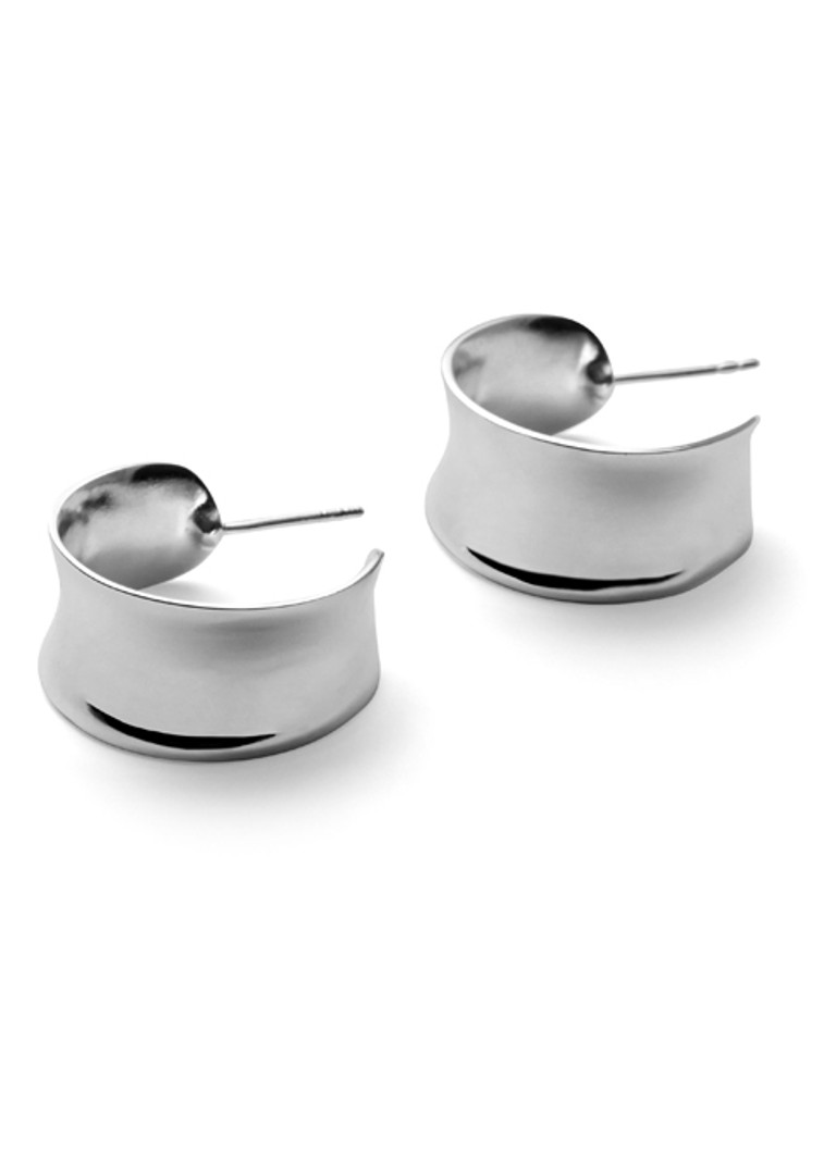 Pernille Corydon Dames Large Reflection oorringen in de kleur Zilver, maat: one size