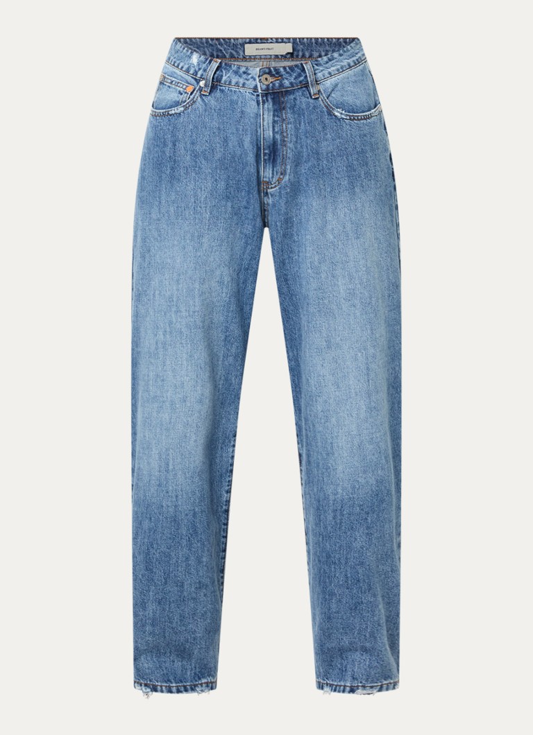 Bram's Fruit Heren Wide fit jeans met medium wassing in de kleur Indigo, maat: L