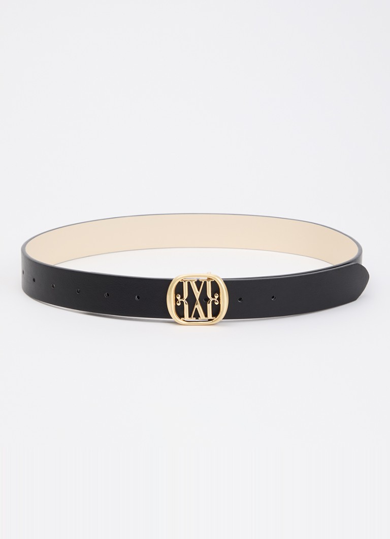 JOSH V Dames Perri riem met logo in de kleur Zwart