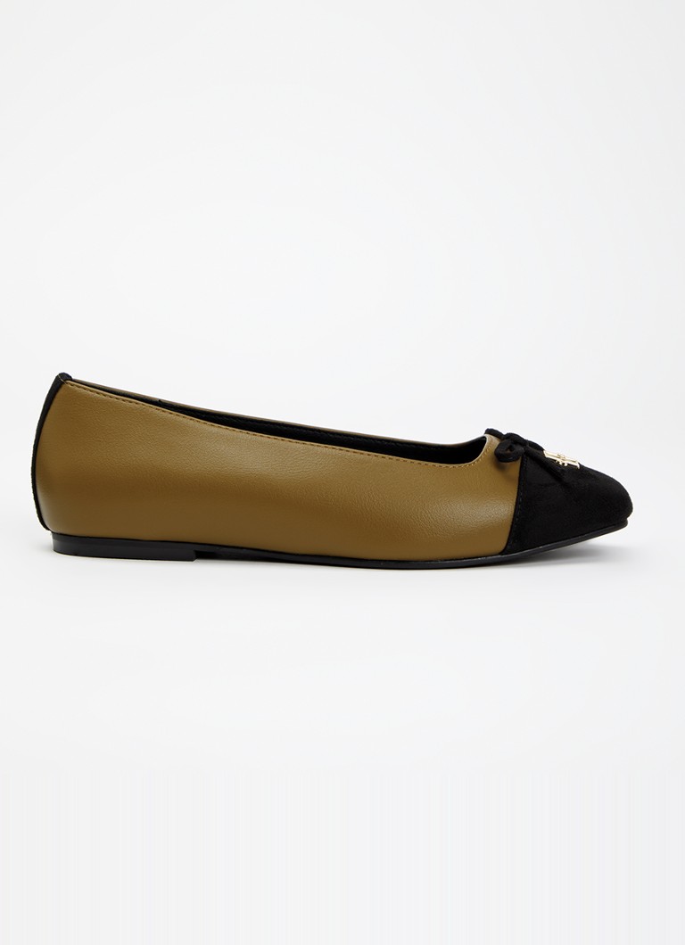 JOSH V Dames Grace ballerina met logo in de kleur Mosgroen