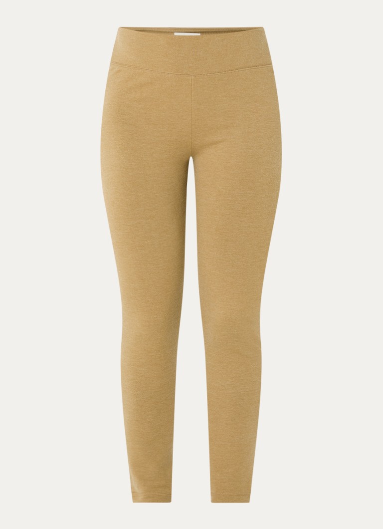 JOSH V Dames Merrit high waist slim fit legging in de kleur Khaki