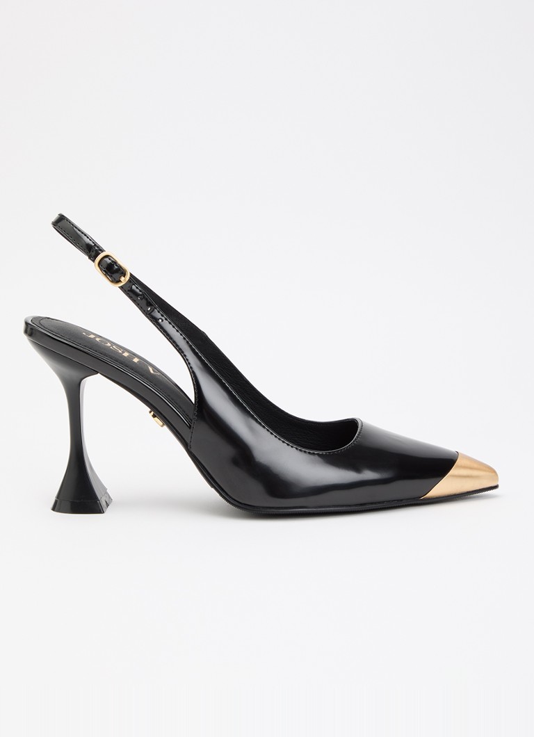 JOSH V Dames Eleanna slingback met metallic details in de kleur Zwart