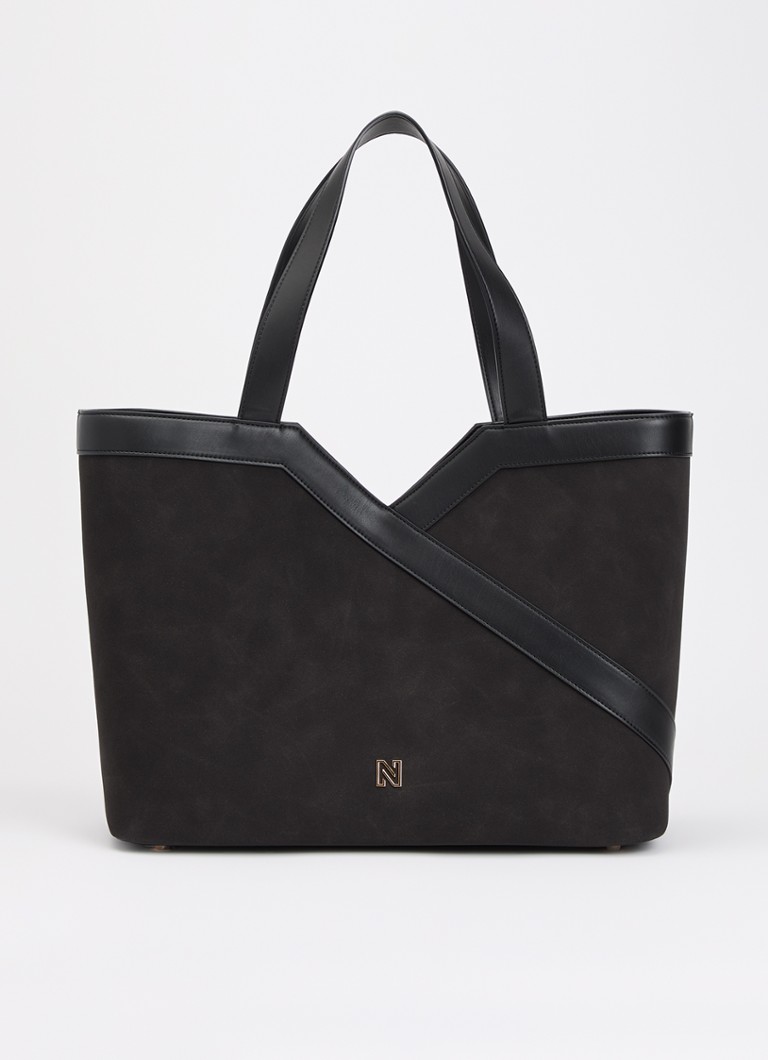 NIKKIE Dames Alvin shopper met logo in de kleur Zwart