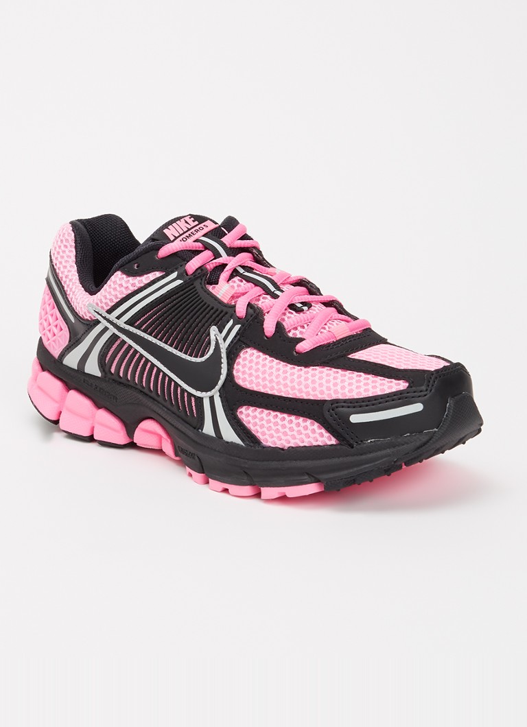 Nike Dames Zoom Vomero 5 sneaker van mesh met logo in de kleur Roze, maat: 36
