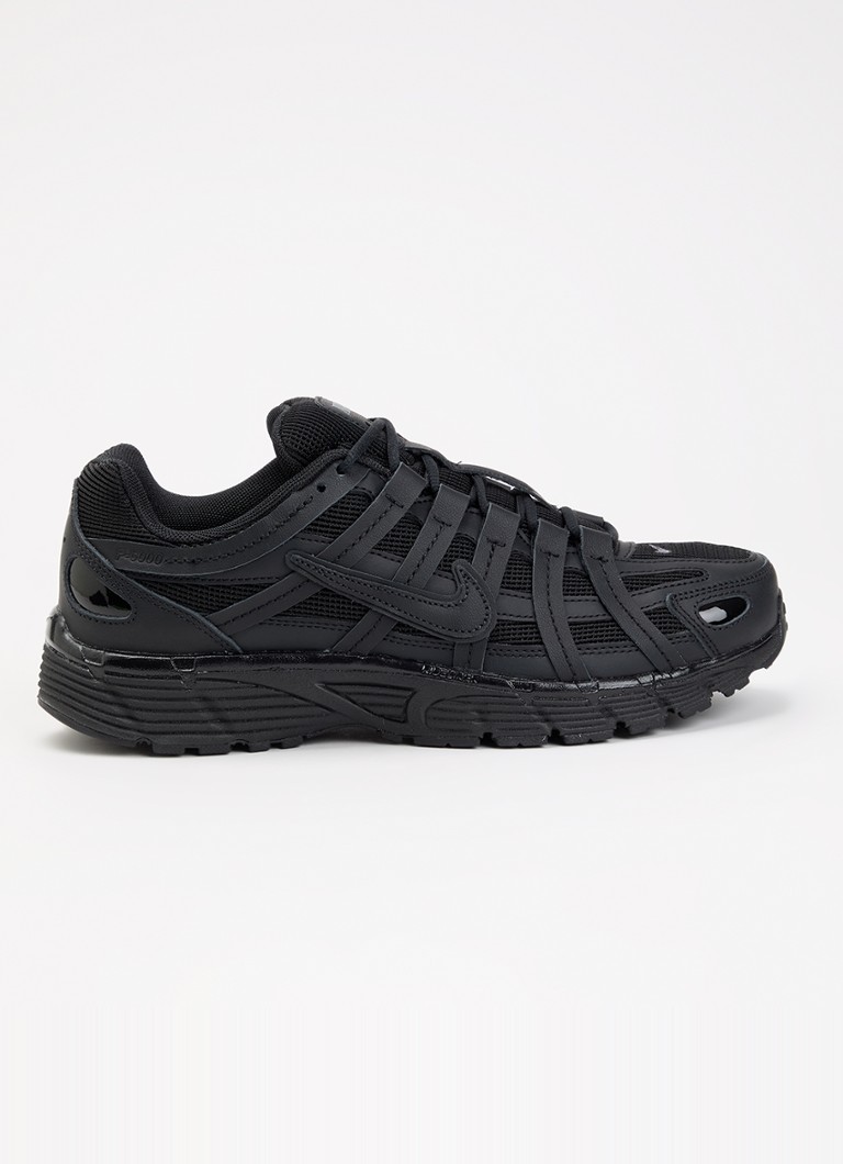 Nike Dames P-6000 sneaker met mesh details in de kleur Zwart, maat: 36