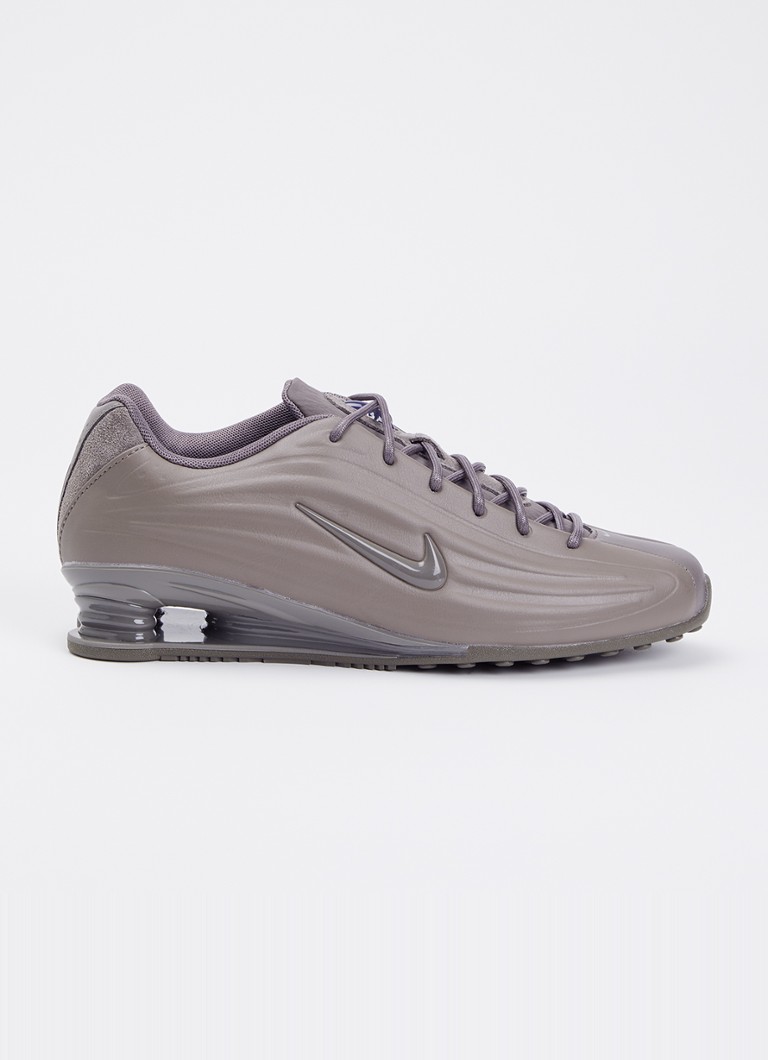 Nike Dames Shox Z S sneaker van leer in de kleur Legergroen, maat: 38,5