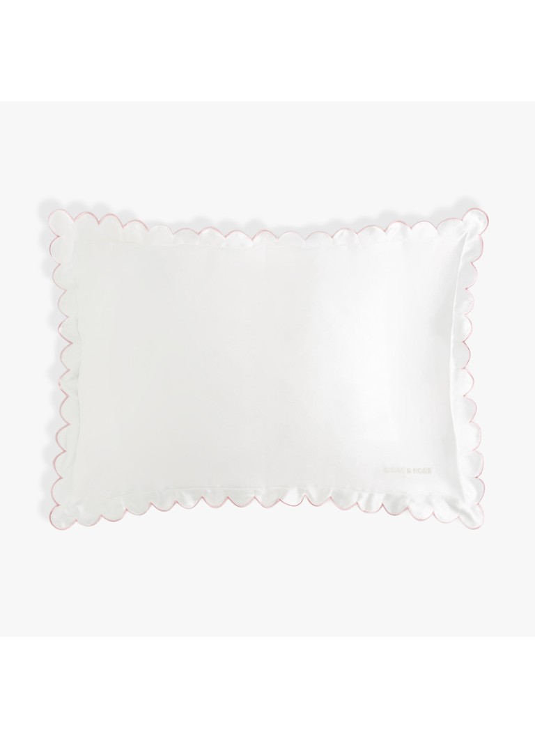 Dore & Rose Scallop Edge Pillowcase - kussensloop Ivoire Lisse No67 50x75 Beauty tools - Deal