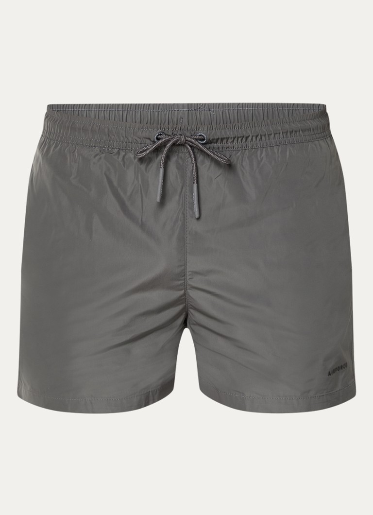 Airforce Heren Zwemshorts met logo en steekzakken in de kleur Antraciet, maat: XL