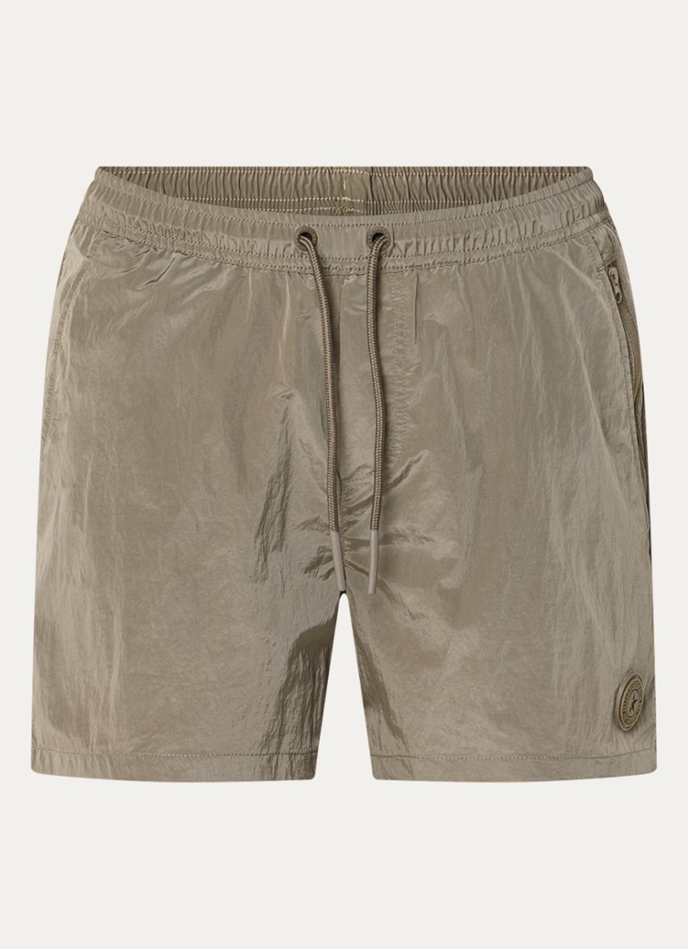 Airforce Heren Zwemshorts met logo in de kleur Taupe, maat: S