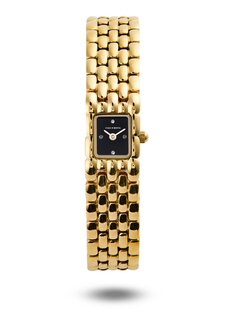 Mockberg Dames Eternal Gold Noir horloge MB2089 in de kleur Goud, maat: OS