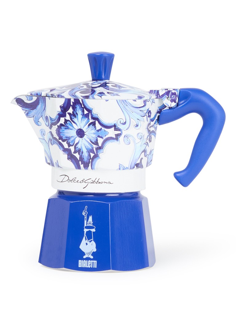 Bialetti Dolce & Gabbana Moka Express percolator 3-kops Royalblauw - Deal