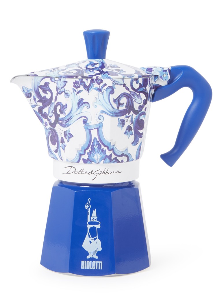 Bialetti Dolce & Gabbana Moka Express percolator 6-kops Royalblauw - Deal
