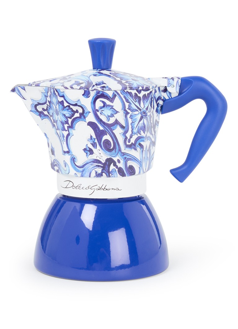 Bialetti Dolce & Gabbana Moka Induction percolator 6-kops Royalblauw - Deal