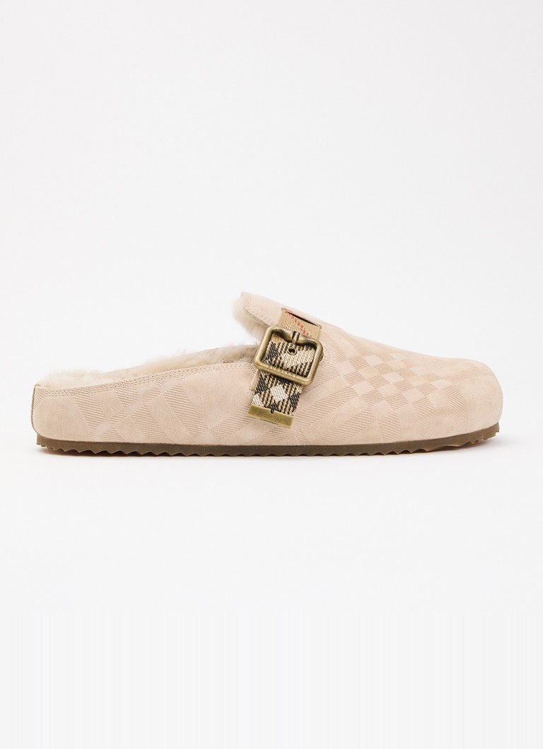 Burberry Dames Urchin muiltje van kalfssuède in de kleur Beige, maat: 37