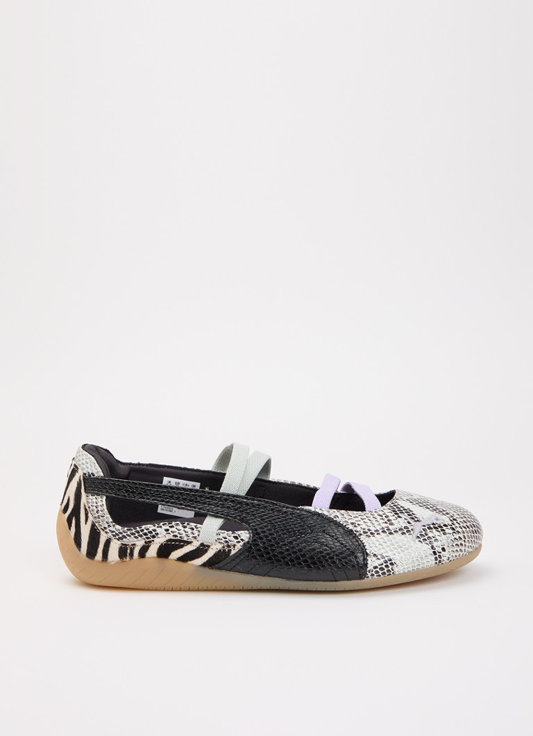 Puma Dames Speedcat ballerina met slangenprint in de kleur Lichtgrijs, maat: 38