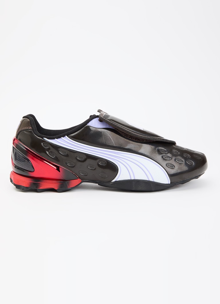 Puma Dames V-S1 sneaker met mesh details in de kleur Donkerbruin, maat: 41