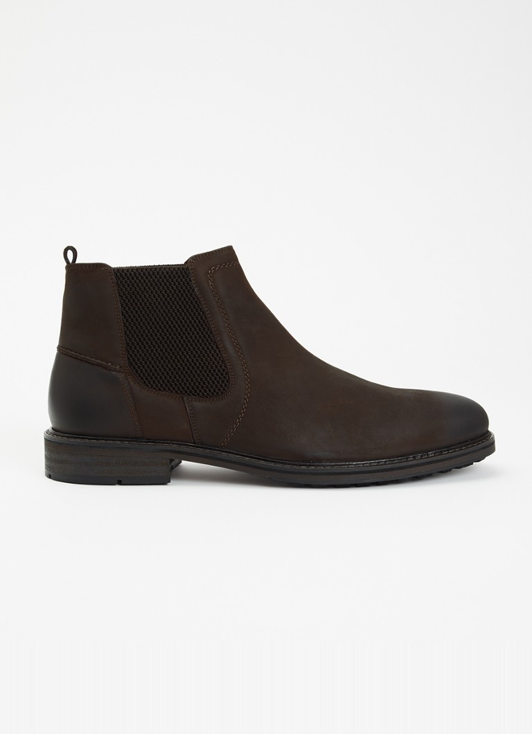 Dune London Heren Chorleys chelsea boot van leer in de kleur Bruin