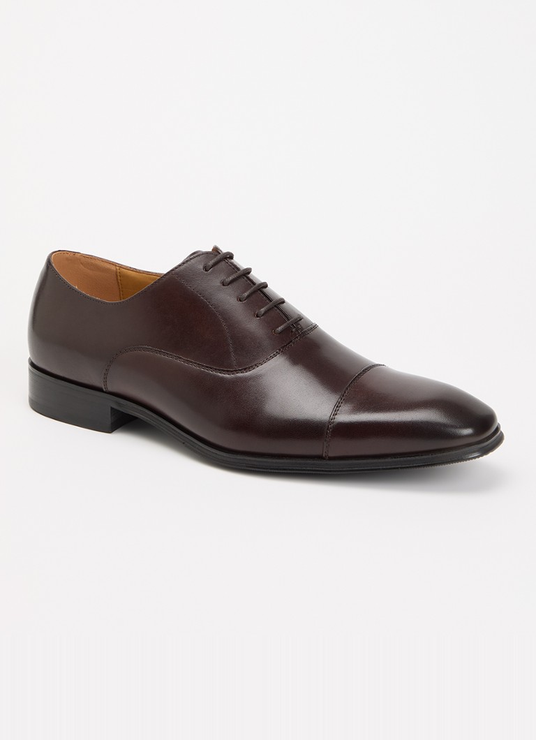 Dune London Heren Solver veterschoen van leer in de kleur Bruin
