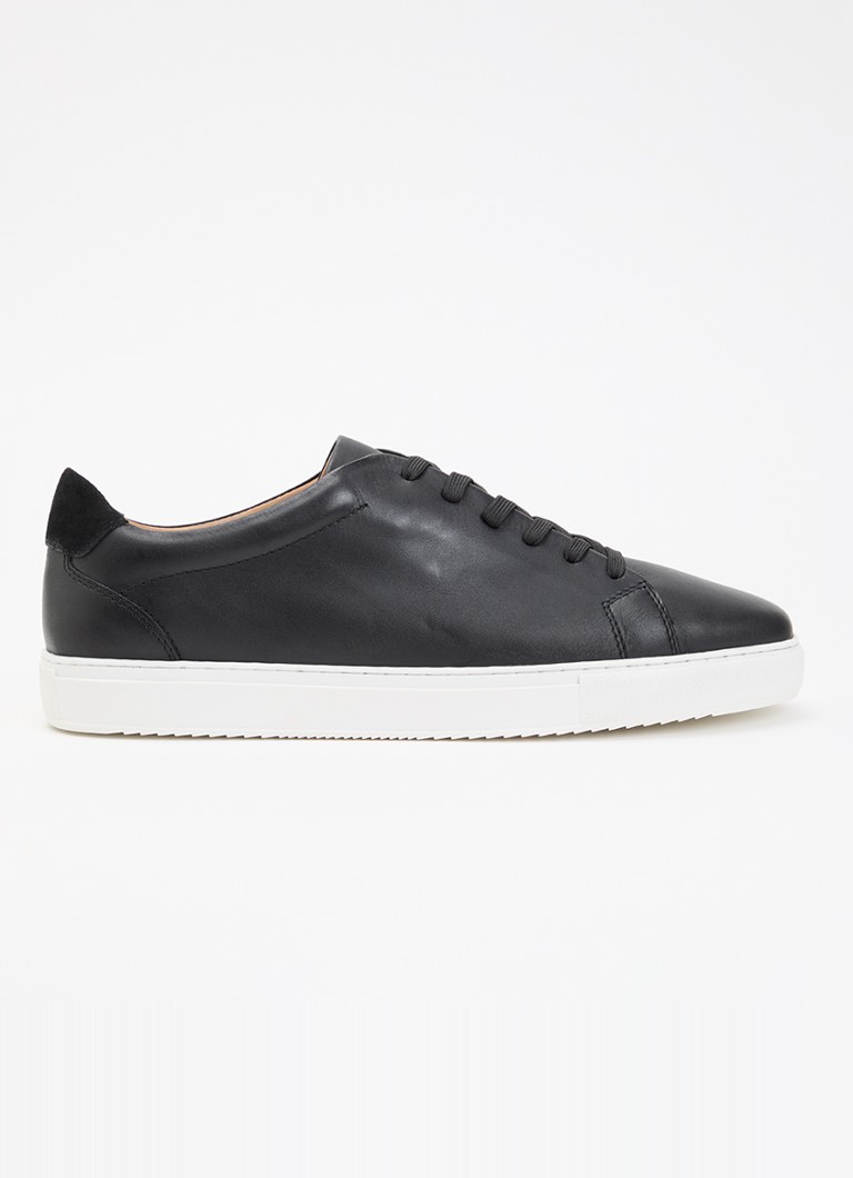Dune London Heren Trevons sneaker van leer in de kleur Zwart