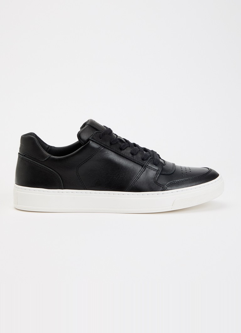 Dune London Heren Tawly sneaker van leer met details van suède in de kleur Zwart