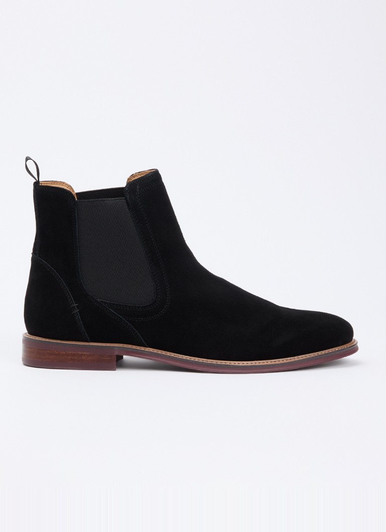 Dune London Heren Mckinley chelsea boot in de kleur Diepzwart